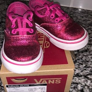 Glitter Vans- 4.5 toddler/baby